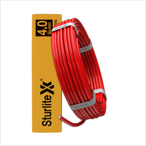 Sturlite PVC 4 sq mm Red 90