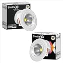 Sturlite Radeon 3W LED Spotlight| 6500K Cool White Color Temperature| 36mm-Cutout & Compact Design Ceiling Ligh| CRI Tech With High Voltage Protection Downlight - Pack of 2