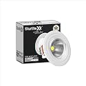 Sturlite Radeon 3W LED Spotlight| 6500K Cool White Color Temperature| 36mm-Cutout &amp; Compact Design Ceiling Ligh| CRI Tech with High Voltage Protection Downlight - Pack of 1