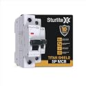 Sturlite Titan Shield 16A Single Pole MCB| Overload & Surge Protection| 10-Year Warranty| Durable Polycarbonate Housing| C-Curve Tripping| 6A Breaking Capacity