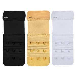 styfun bra hook extender-2 hook 3 eye amp 3 hook 3 eye with extra elastic save your bra increase band length_bra extensions bra extender hook_bra hooks for women_bra hook_bra hook extender combo