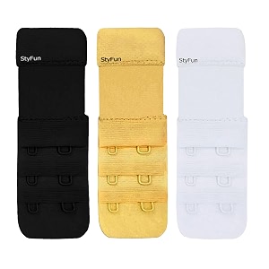 styfun bra hook extender-2 hook 3 eye amp 3 hook 3 eye with extra elastic save your bra increase band length_bra extensions bra extender hook_bra hooks for women_bra hook_bra hook extender combo