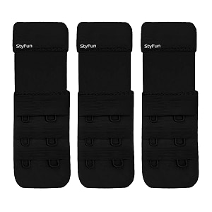 styfun bra hook extender-2 hook 3 eye amp 3 hook 3 eye with extra elastic save your bra increase band length_bra extensions bra extender hook_bra hooks for women_bra hook_bra hook extender combo