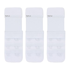 styfun bra hook extender-2 hook 3 eye amp 3 hook 3 eye with extra elastic save your bra increase band length_bra extensions bra extender hook_bra hooks for women_bra hook_bra hook extender combo