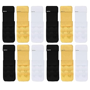 styfun bra hook extender-2 hook 3 eye amp 3 hook 3 eye with extra elastic save your bra increase band length_bra extensions bra extender hook_bra hooks for women_bra hook_bra hook extender combo