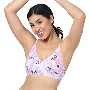 StyFun Cotton Bra Non-Padded Non-Wired Bra Floral