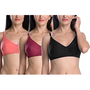 StyFun Women Cotton Bra Non-Wired Bra Non-Padded