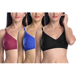 StyFun Women Cotton Bra Non-Wired Bra Non-Padded