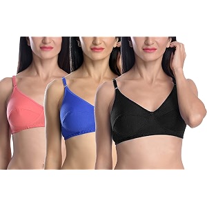 StyFun Women Cotton Bra Non-Wired Bra Non-Padded