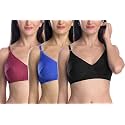 StyFun Women Cotton Bra Non-Wired Bra Non-Padded