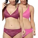 StyFun Women Cotton Bra Panty Set Non-Padded