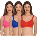 StyFun Women’s Cotton Lycra Molded Cup|Sports Bra|Gym Bra|Yoga Bra|Running Bra|Sports Bra|Sports Bra for Women for Gym|Sports Bra for Girls|Sports Bra for Women|Pack of 3|