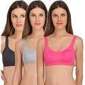 StyFun Women’s Cotton Lycra Molded Cup|Sports Bra|Gym Bra|Yoga Bra|Running Bra|Sports Bra|Sports Bra for Women for Gym|Sports Bra for Girls|Sports Bra for Women|Pack of 3|