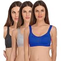 StyFun Women’s Cotton Lycra Molded Cup|Sports Bra|Gym Bra|Yoga Bra|Running Bra|Sports Bra|Sports Bra for Women for Gym|Sports Bra for Girls|Sports Bra for Women|Pack of 3|