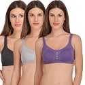 StyFun Women’s Cotton Lycra Molded Cup|Sports Bra|Gym Bra|Yoga Bra|Running Bra|Sports Bra|Sports Bra for Women for Gym|Sports Bra for Girls|Sports Bra for Women|Pack of 3|