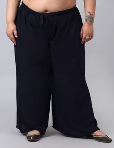 Style Access Regular Fit Women Black Trousers