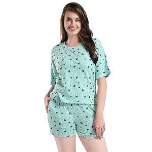 women39s cotton printed night suit set pack of 1