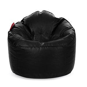 style homez premium leatherette mooda rocker lounger bean bag xxl size black color cover only