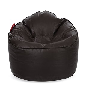 style homez premium leatherette mooda rocker lounger bean bag xxl size chocolate brown color cover only