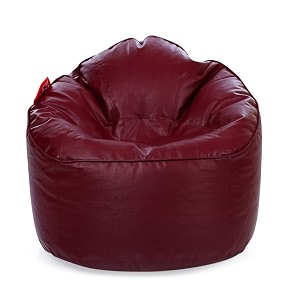style homez premium leatherette mooda rocker lounger bean bag xxl size maroon color cover only