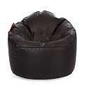 Style Homez Premium Leatherette Mooda Rocker Lounger Bean Bag XXL Size Chocolate Brown Color Cover Only