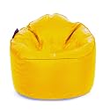 Style Homez Premium Leatherette Mooda Rocker Lounger Bean Bag XXL Size Yellow Color Cover Only