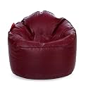 Style Homez Premium Leatherette Mooda Rocker Lounger Bean Bag XXL Size Maroon Color Cover Only