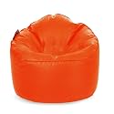 Style Homez Premium Leatherette Mooda Rocker Lounger Bean Bag XXL Size Orange Color Cover Only