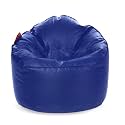 Style Homez Premium Leatherette Mooda Rocker Lounger Bean Bag XXL Size Royal Blue Color Cover Only