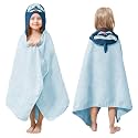 Style Quarters Bath Towel,Kids Hooded Bath Towel Blue Cotton 50x24 Inch - Baby Beach Pool Swim Towel with Hood for Boys and Girls, Absorbent Bath Wrap for Toddler