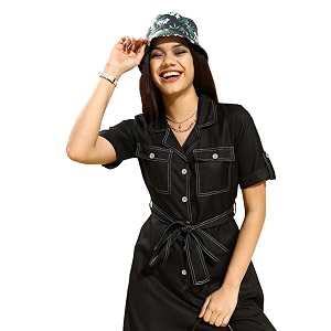 Style Quotient Black Basic Jumpsuit