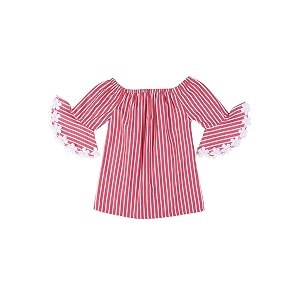 style quotient girls striped off shoulder top