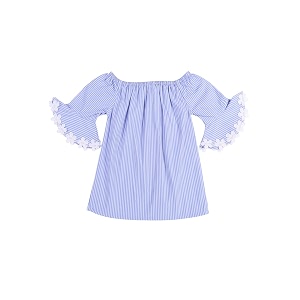 style quotient girls striped off shoulder top