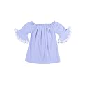 Style Quotient Girls Striped Off Shoulder Top