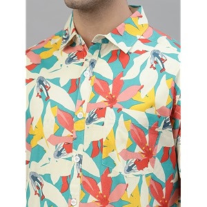 Style Quotient Men Beige Comfort Casual Shirt