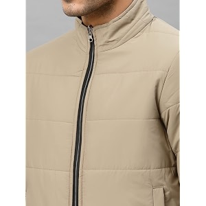 Style Quotient Men Beige Reversible Padded Jacket
