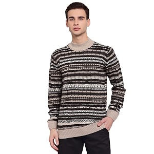 Style Quotient Men Black White Striped