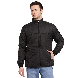 Style Quotient Men Black Lightweight Padded Jacket