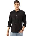 Style Quotient Men Black Solid Casual Regular