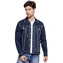 Style Quotient Men Blue Washed Denim Jacket