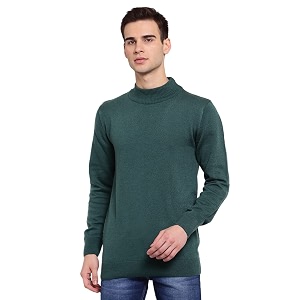 style quotient men brown acrylic pullover