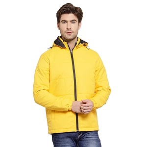 Style Quotient Men Yellow Lightweight Padded Jacket