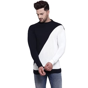 Style Quotient Mens Grey Solid Sweaters