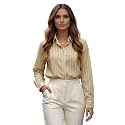 Style Quotient Women Beige White Stripe Printed