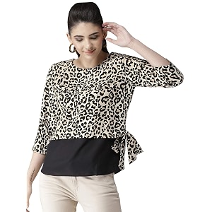 Style Quotient Women Black Brown Cheetah