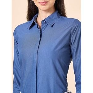 Style Quotient Women Black Cotton Blend Formal