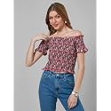 Style Quotient Women Black Off-Shoulder Bardot Top