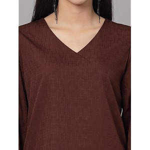 Style Quotient Women Black Self Design Polyester
