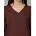Style Quotient Women Black Self Design Polyester