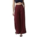Style Quotient Women Black Solid Flared Palazzos